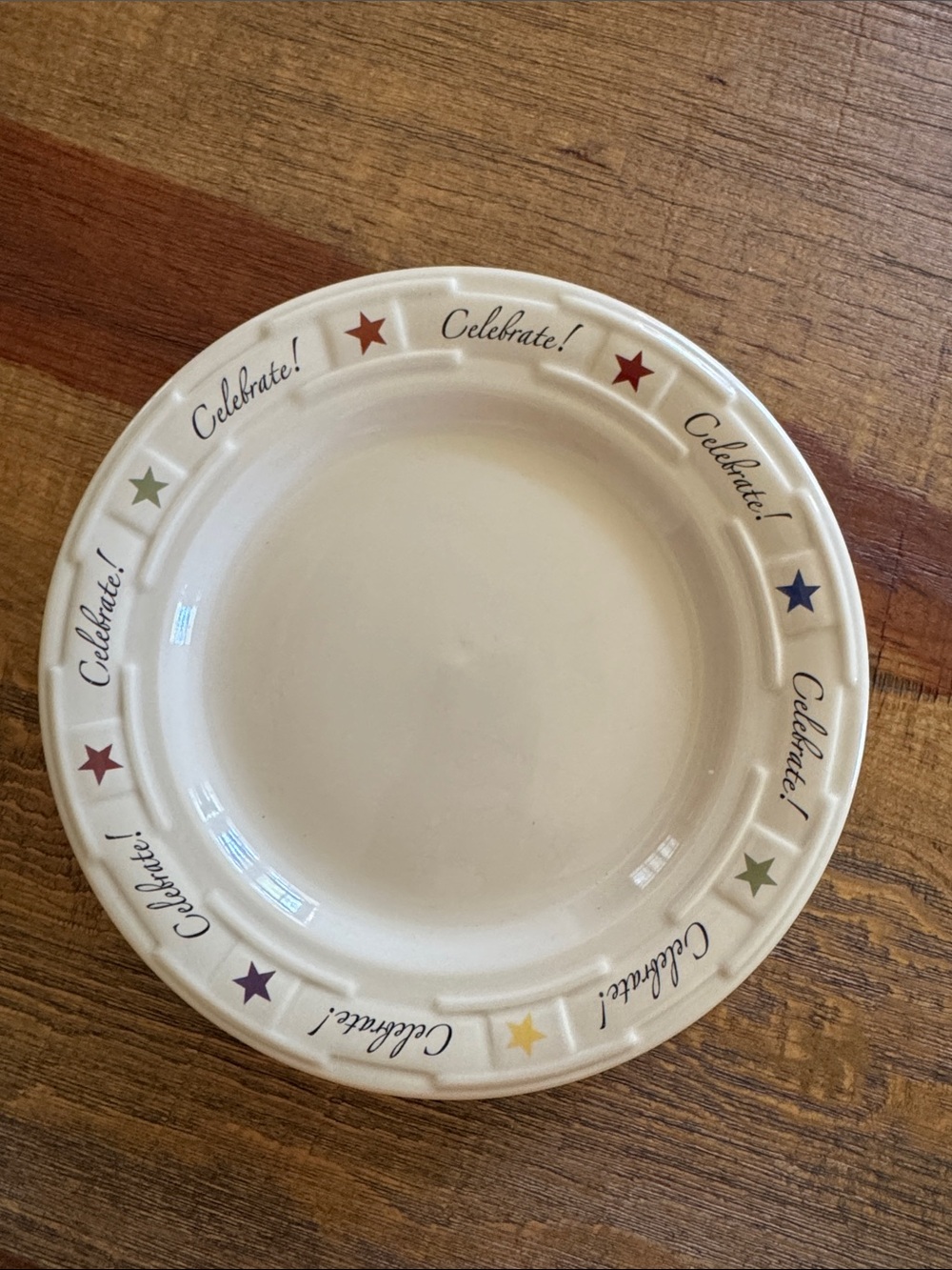 Longaberger  Celebrate plate, luncheon size